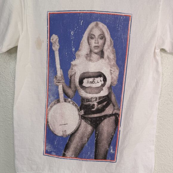 Beyonce Cowboy Carter Tour Shirt Womens Small Banjo Graphic Tshirt Concert Merch - Picture 4 of 10